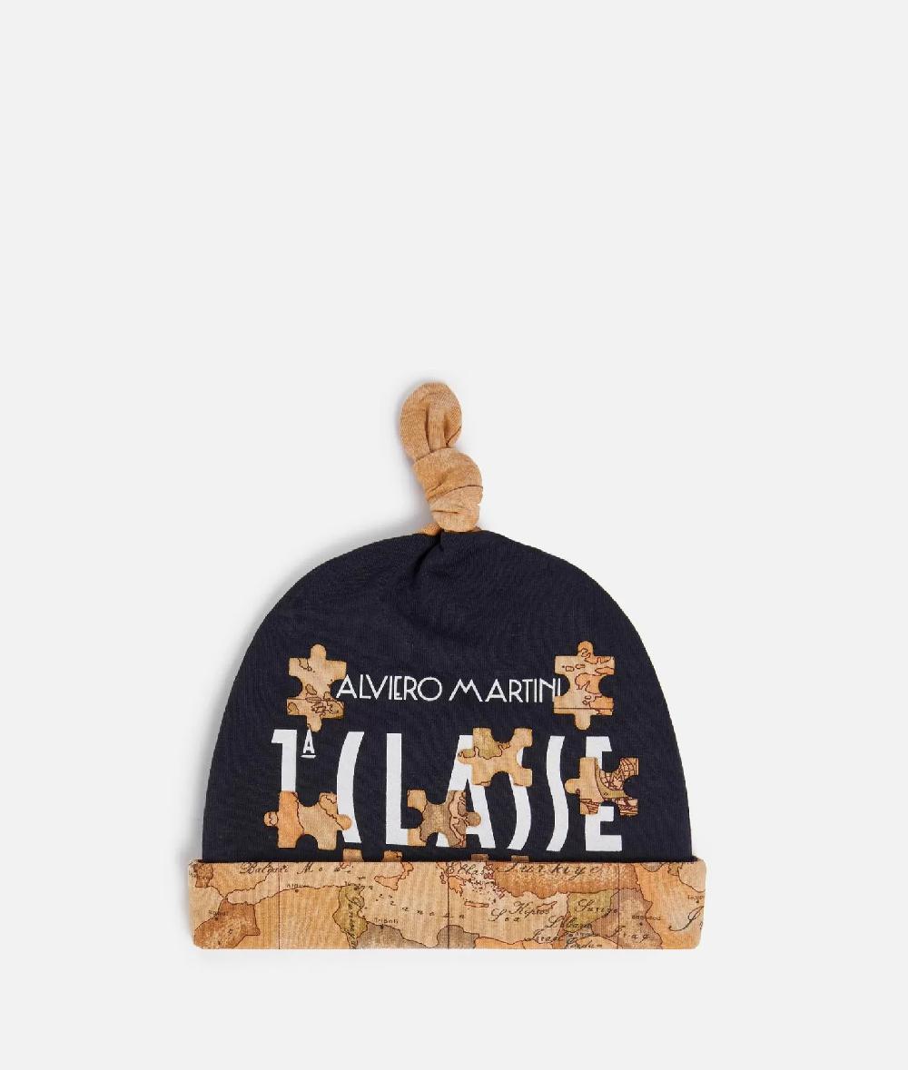 Alviero martini 1a classe Cappellino in cotone Geo Puzzle Blu