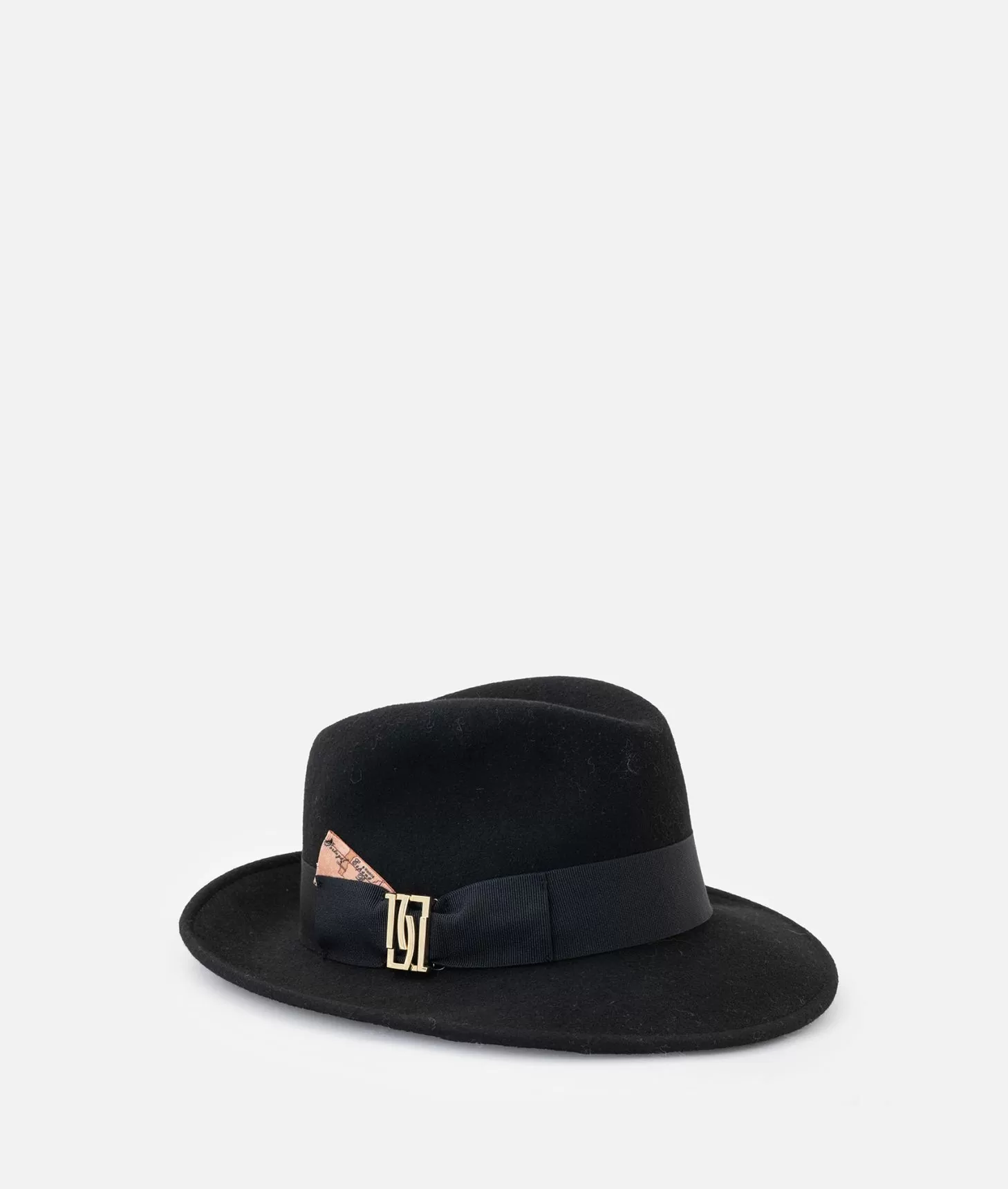 Alviero martini 1a classe Cappello in feltro con fiocco Nero