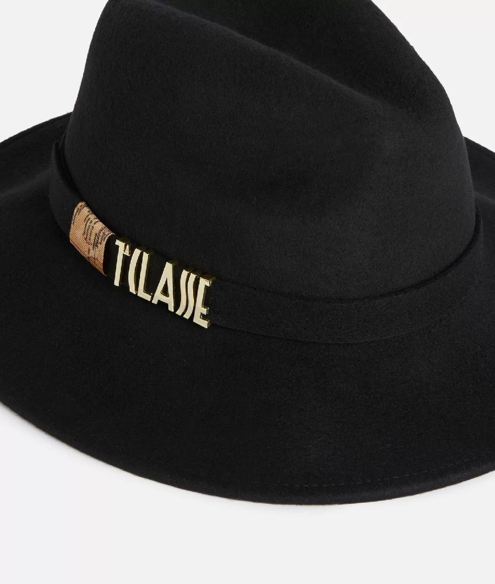 Alviero Martini 1a Classe Cappello In Feltro Con Logo 1ᴬ Classe Nero