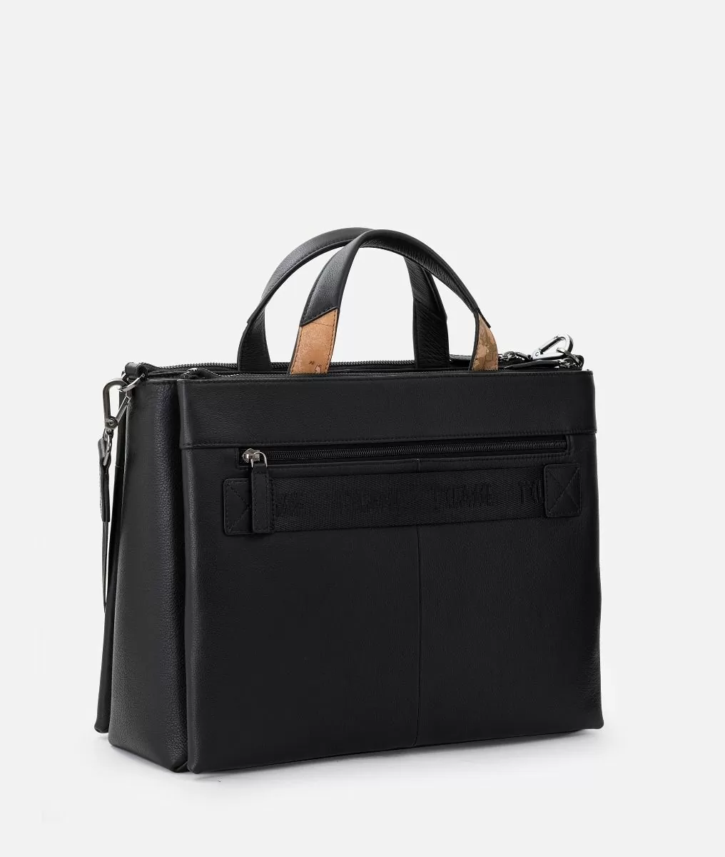 Alviero Martini 1a Classe Cartella Da Lavoro In Pelle Nera