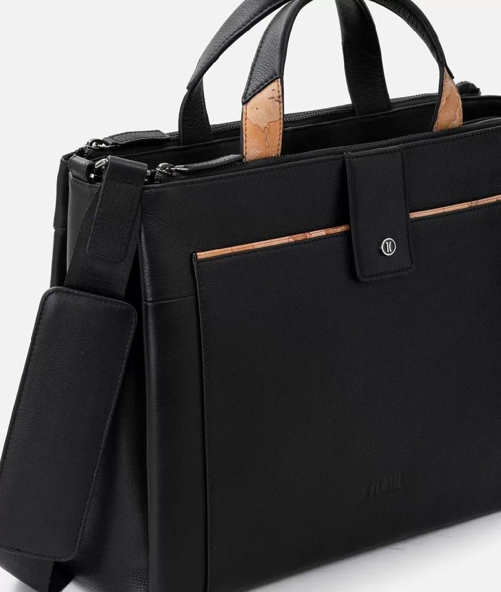 Alviero Martini 1a Classe Cartella Da Lavoro In Pelle Nera