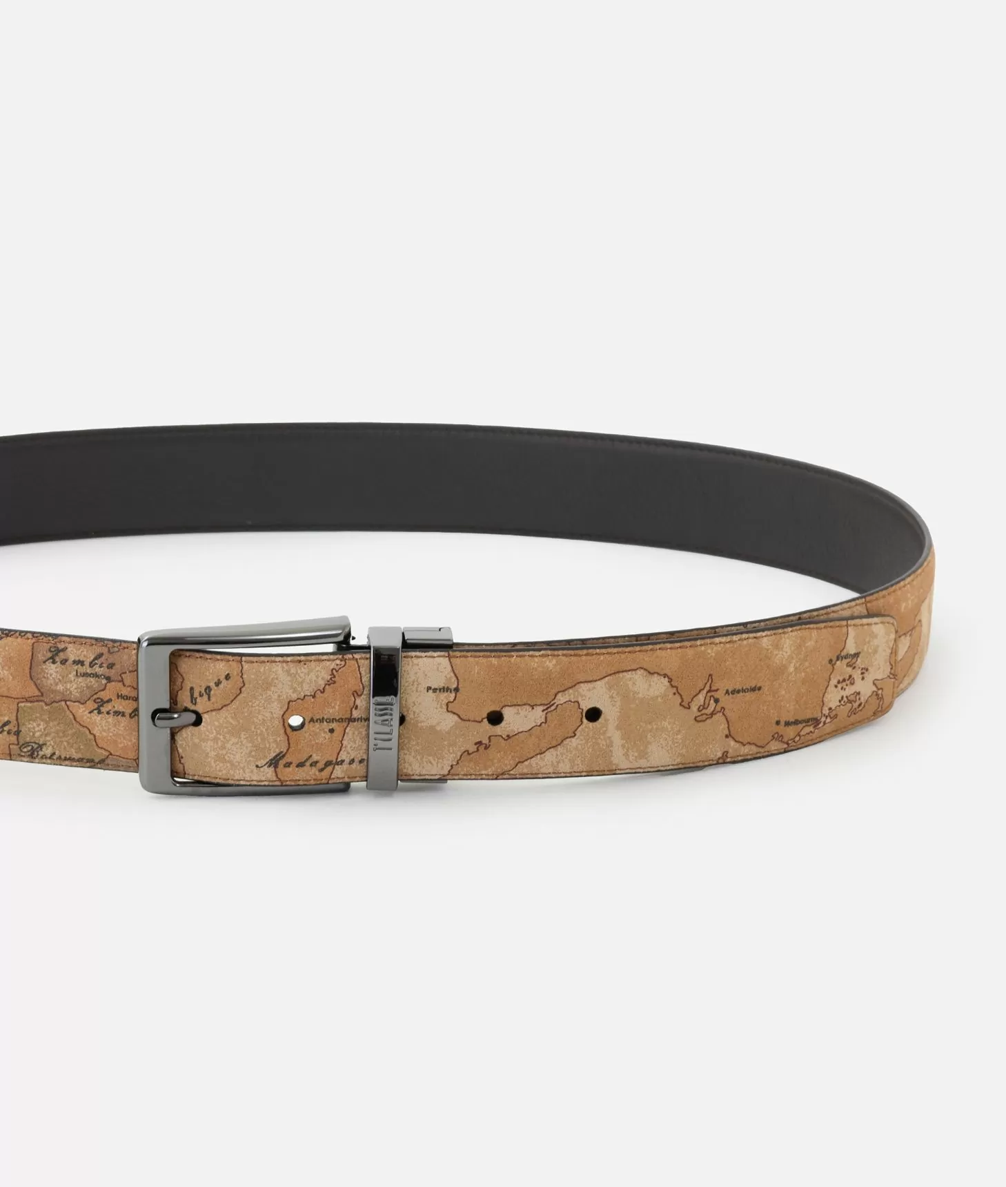 Alviero Martini 1a Classe Cintura Reversibile In Pelle Testa Di Moro