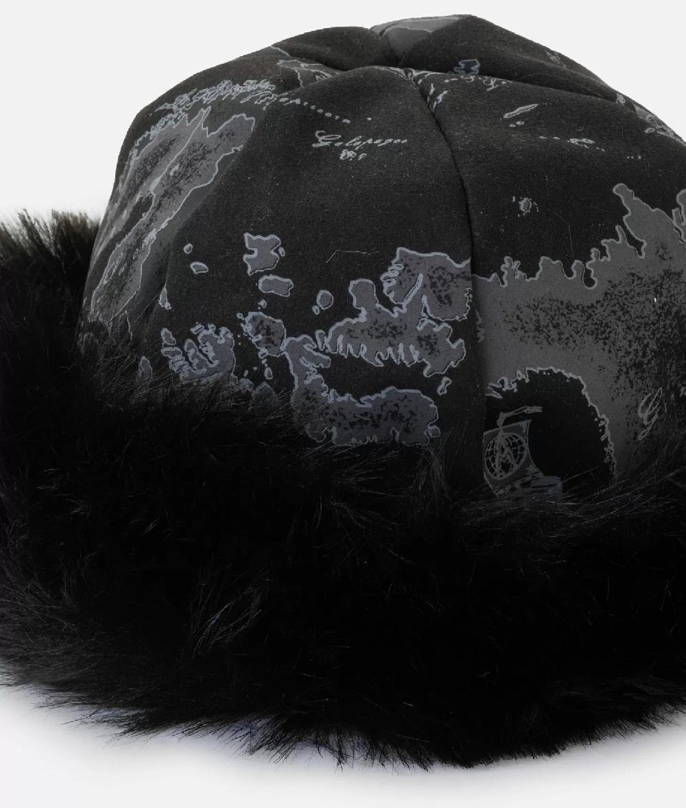 Alviero Martini 1a Classe Colbacco In Eco-nabuk Stampa Geo Night Nero