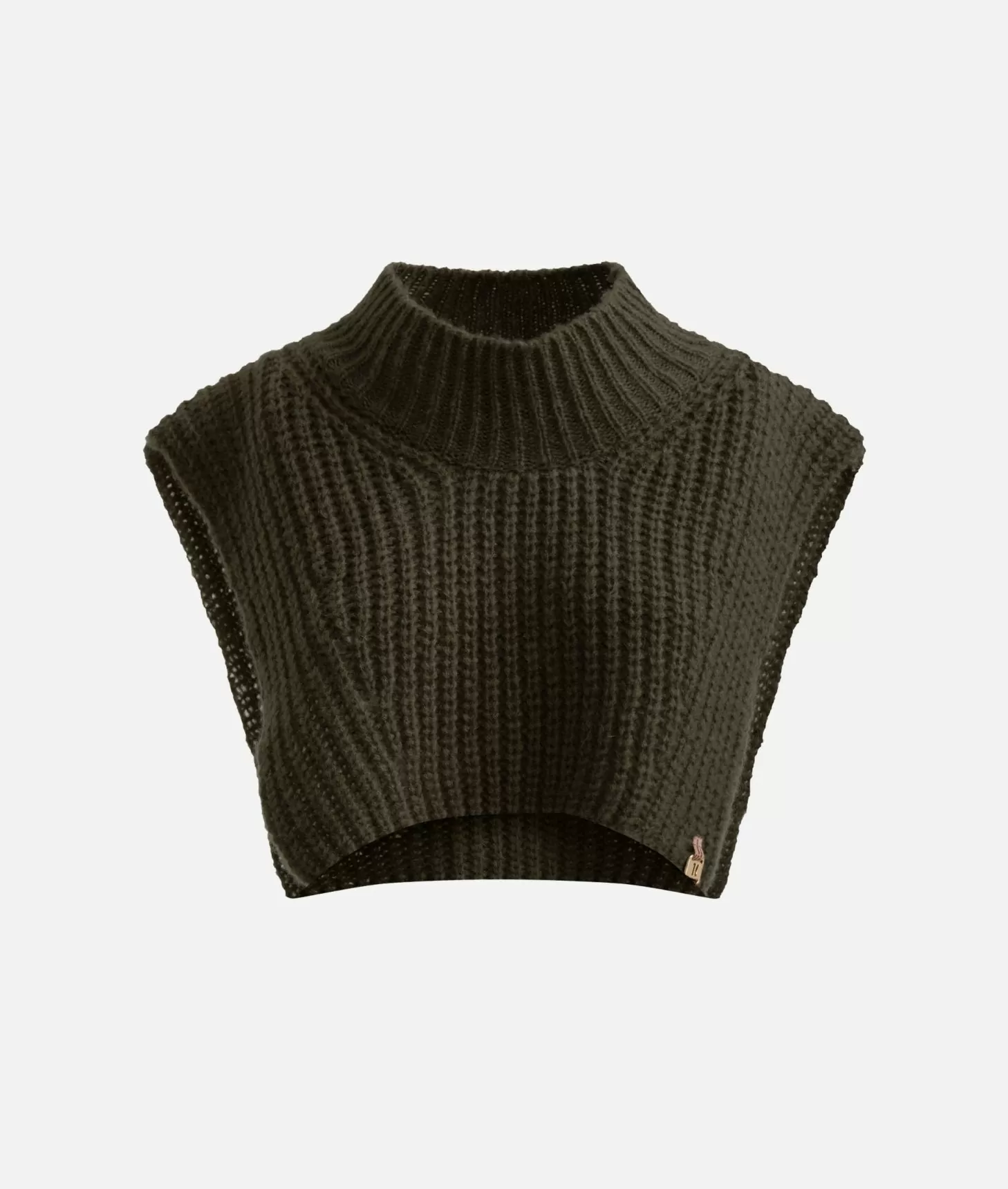 Alviero Martini 1a Classe Collo In Filato Di Lana Mohair Verde Muschio