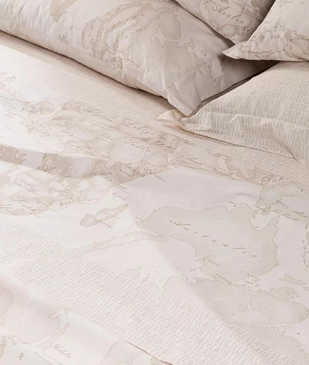 Alviero Martini 1a Classe Completo Lenzuola Copriletto Geo White