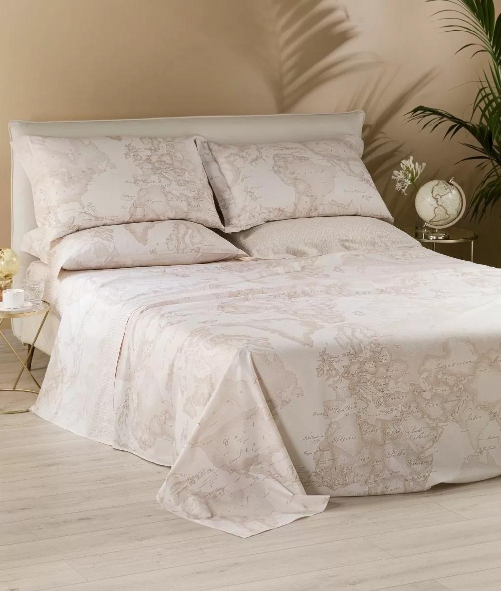 Alviero martini 1a classe Completo lenzuola copriletto Geo White