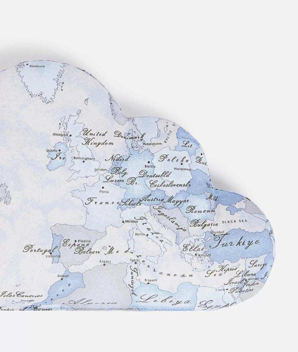 Alviero Martini 1a Classe Cuscino A Forma Di Nuvola Azzurro