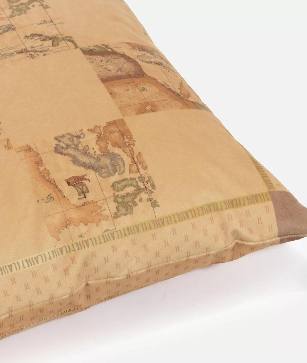 Alviero Martini 1a Classe Cuscino In Velluto Di Microfibra Stampa Geo Classic Quadri