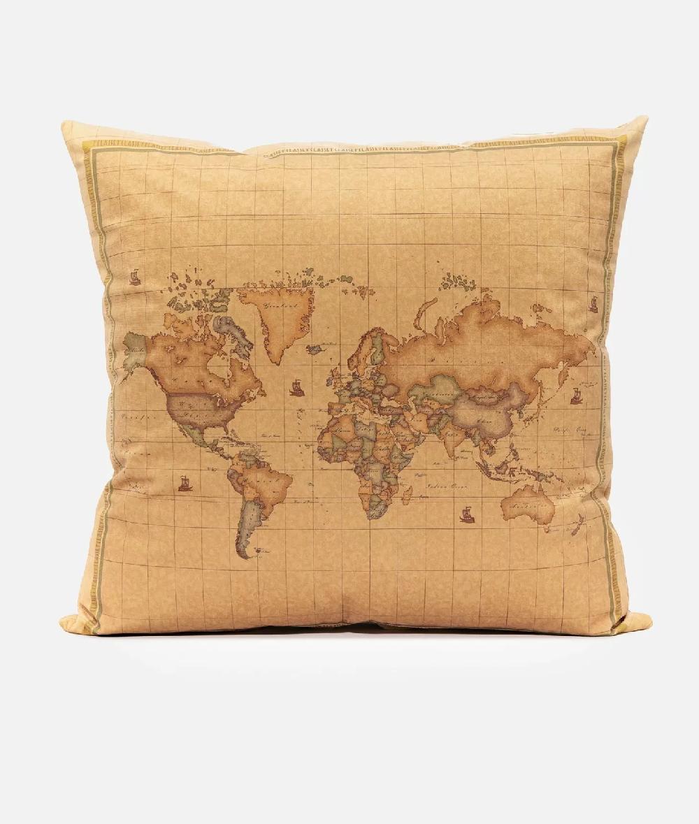 Alviero martini 1a classe Cuscino in velluto di microfibra stampa Geo Cornice