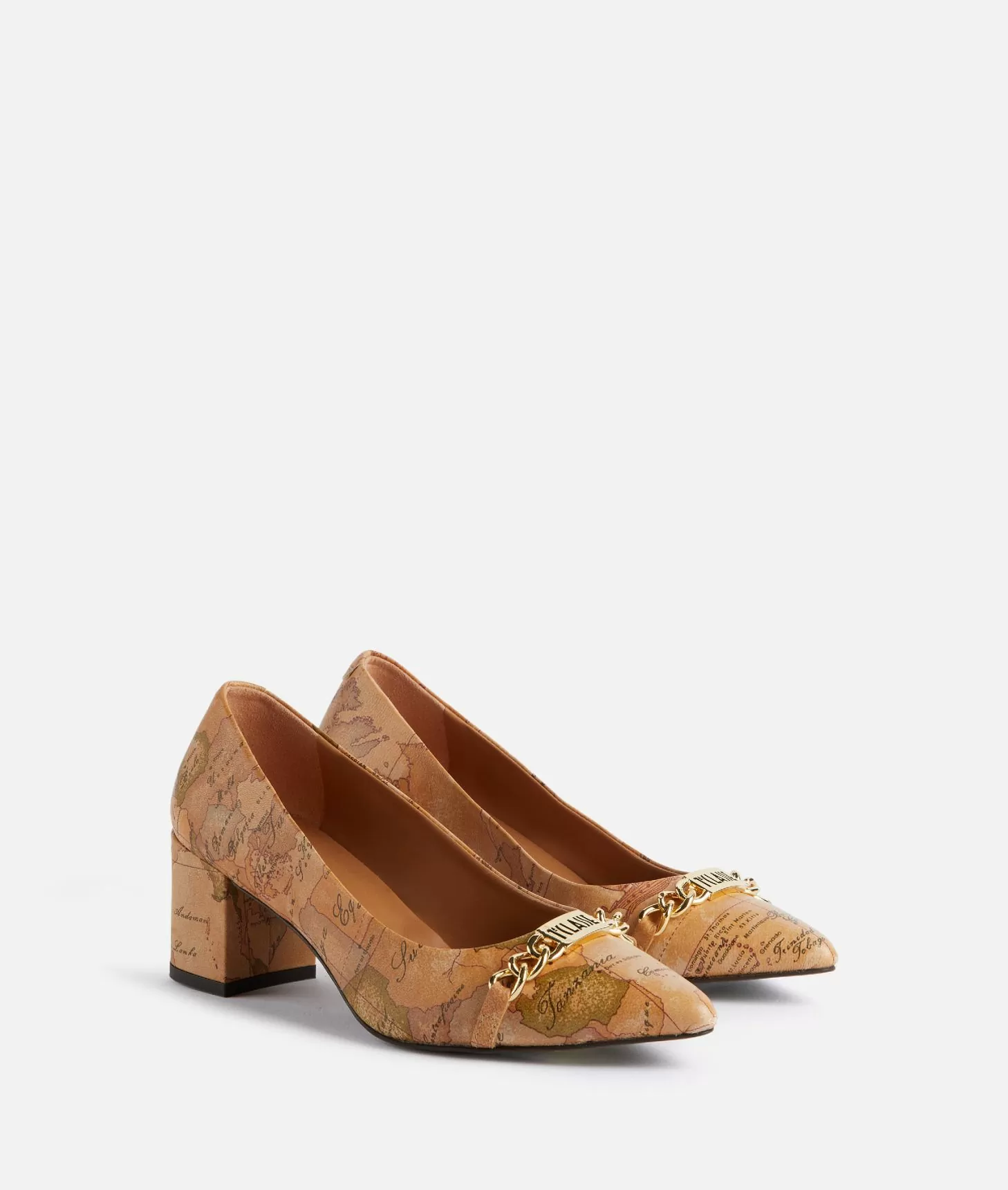 Alviero Martini 1a Classe Décolleté In Nappa Con Morsetto 1ᴬ Classe Geo Classic