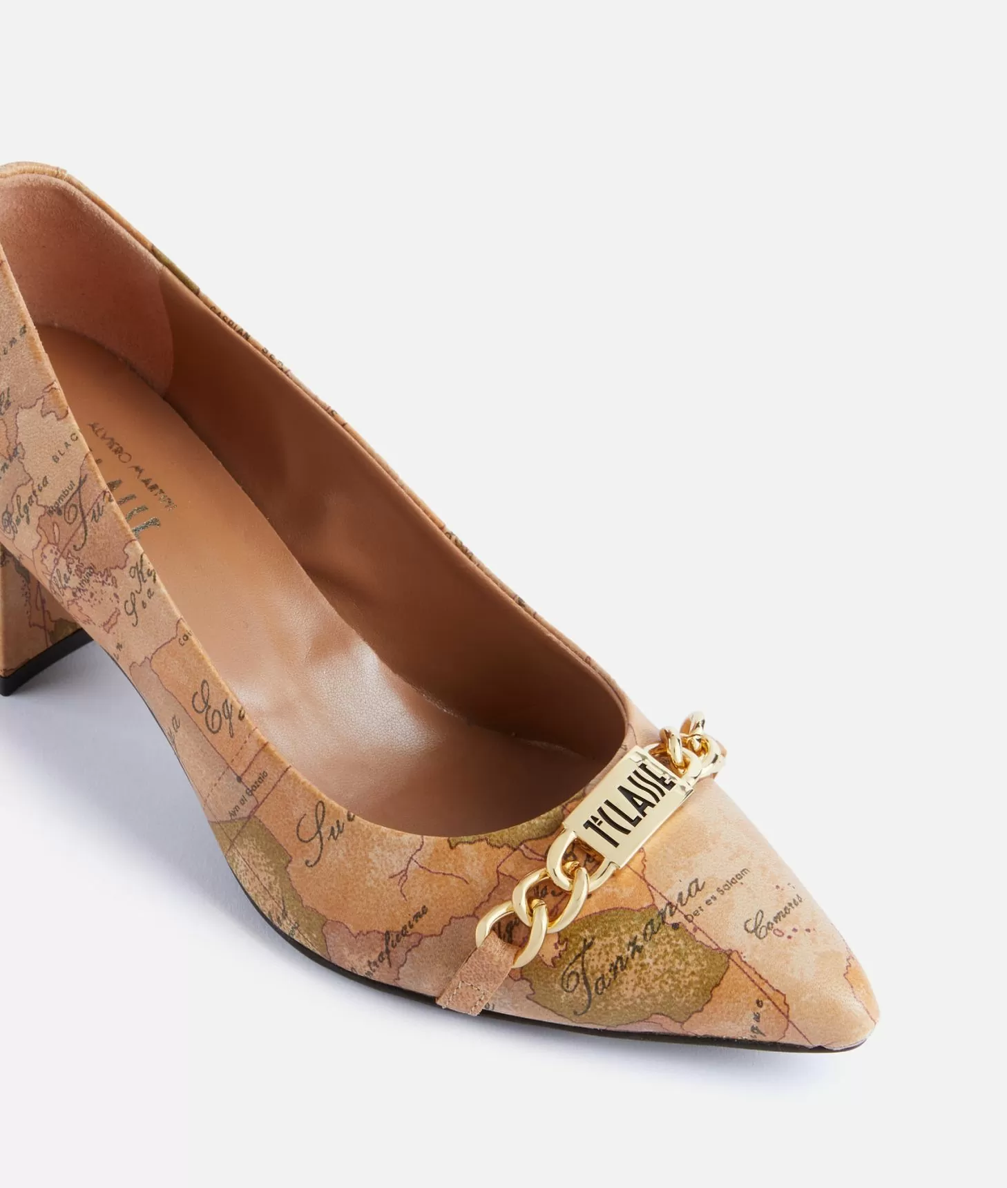 Alviero Martini 1a Classe Décolleté In Nappa Con Morsetto 1ᴬ Classe Geo Classic