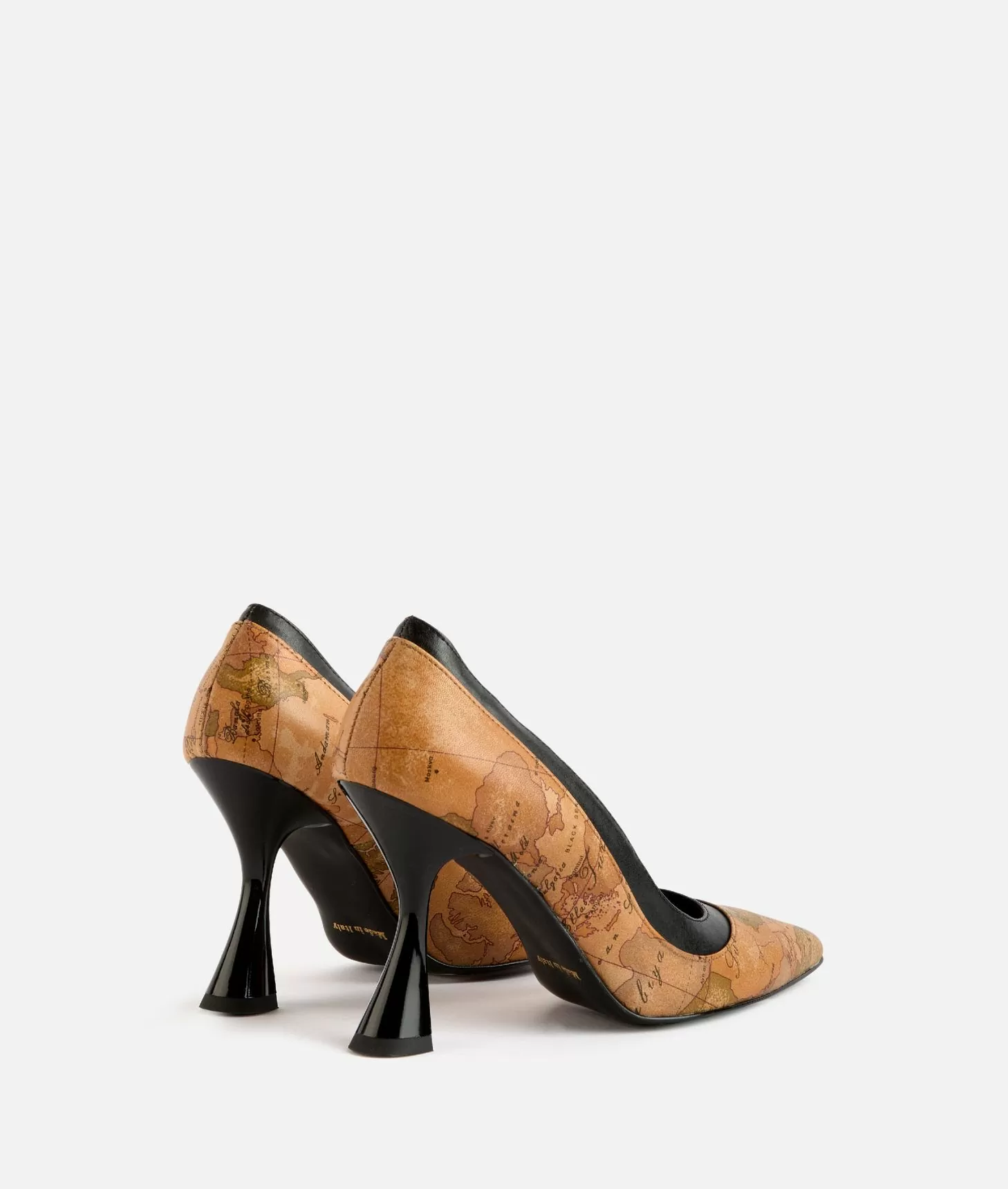 Alviero Martini 1a Classe Décolleté In Nappa Con Tacco A Rocchetto Geo Classic