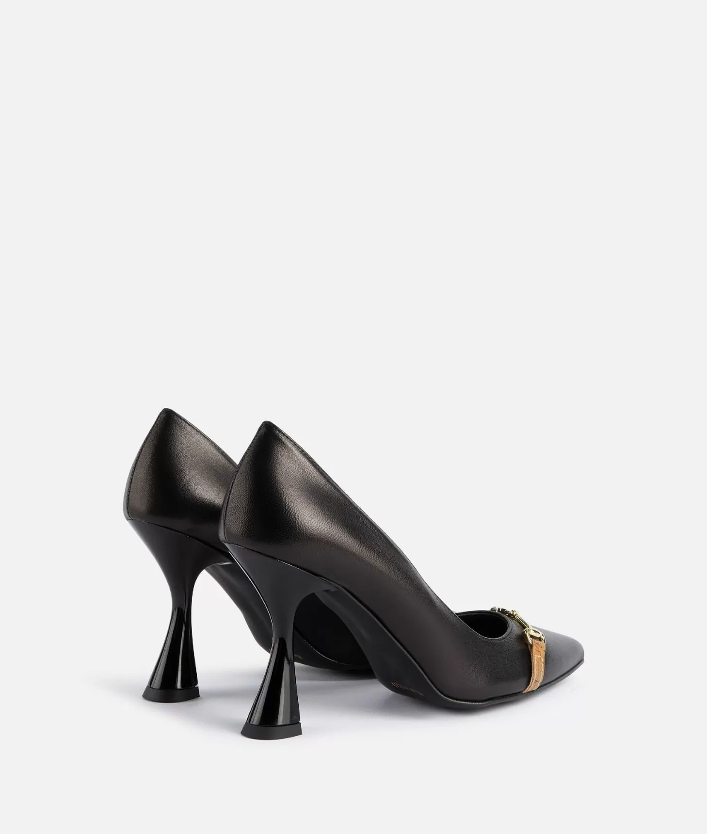 Alviero Martini 1a Classe Décolleté In Nappa Liscia Con Morsetto 1C Nere