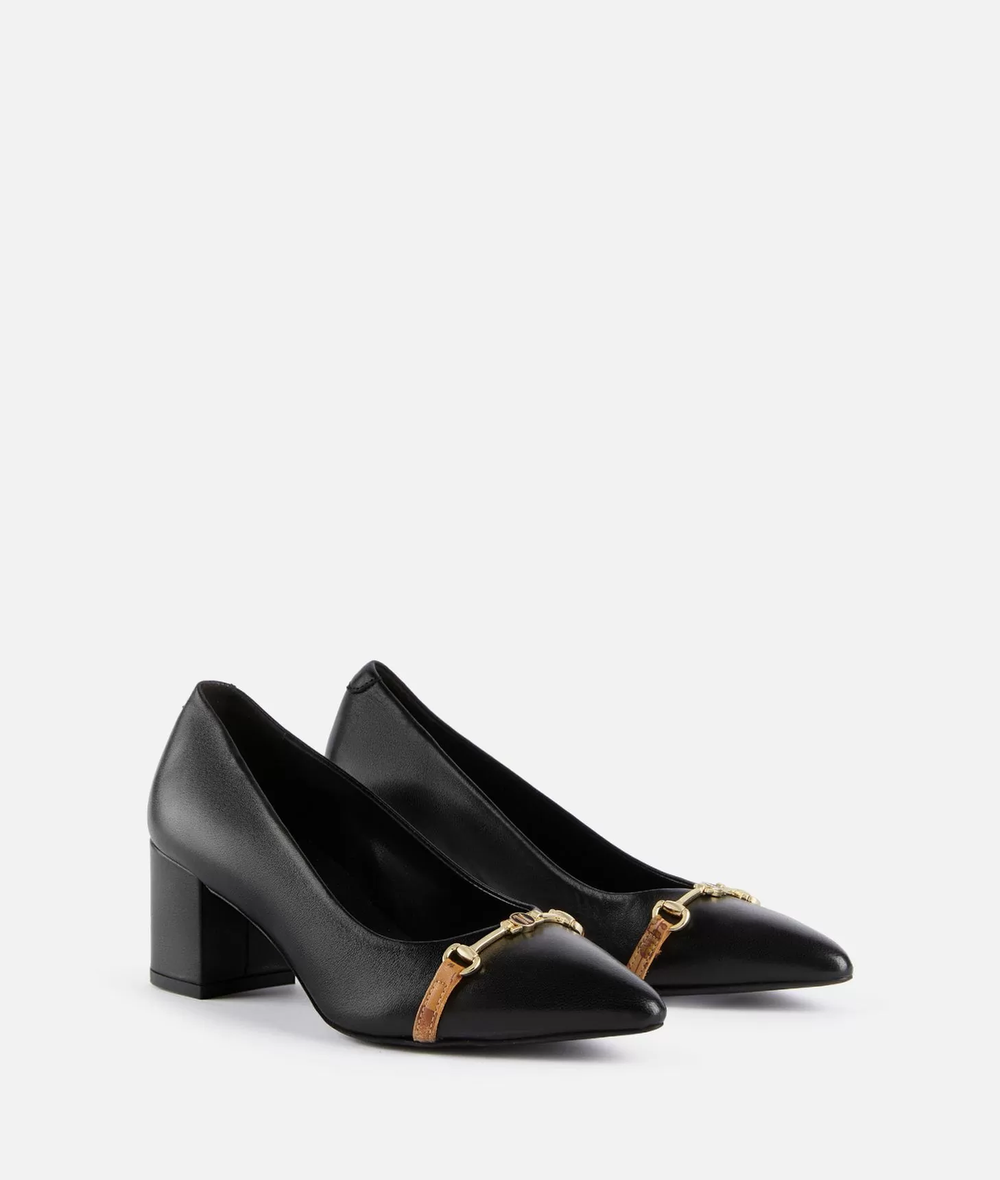 Alviero Martini 1a Classe Décolleté In Pelle Lucida Con Morsetto 1C Nere