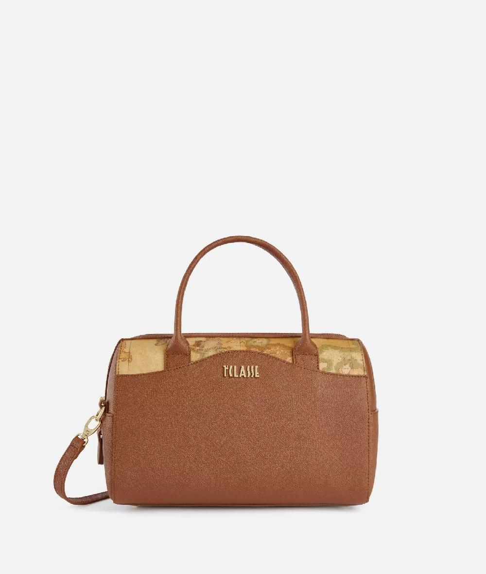 Alviero martini 1a classe Digital City bauletto con tracolla Castagna