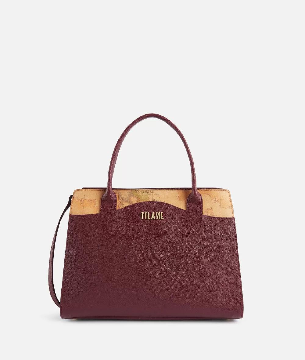Alviero martini 1a classe Digital City borsa a mano grande con tracolla Burgundy