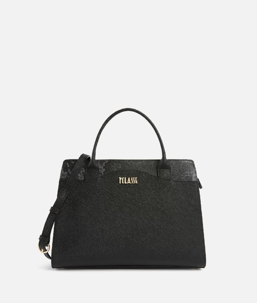 Alviero martini 1a classe Digital City borsa a mano grande con tracolla con inserto Geo Night