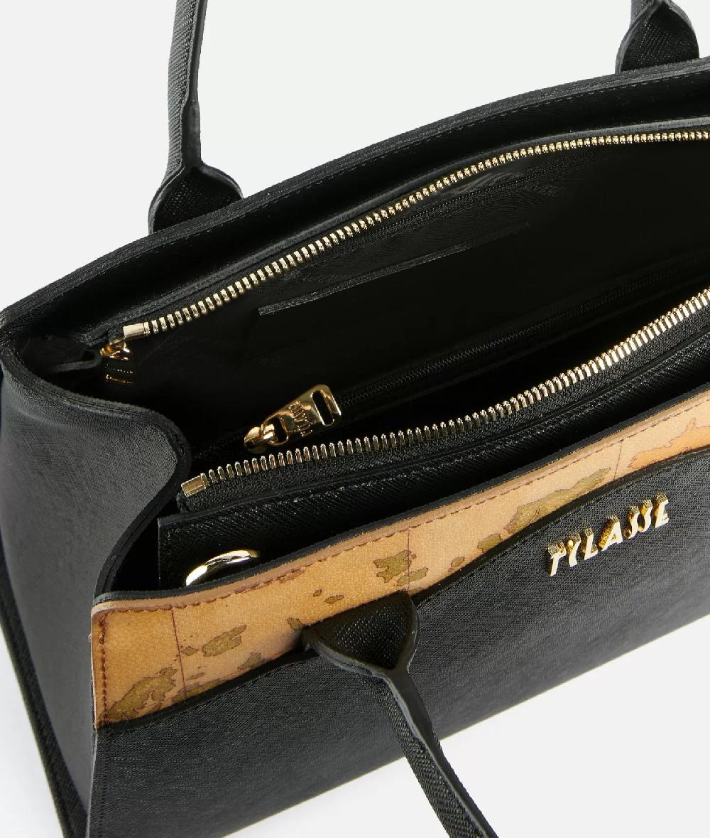 Alviero Martini 1a Classe Digital City Borsa A Mano Grande Con Tracolla Nera