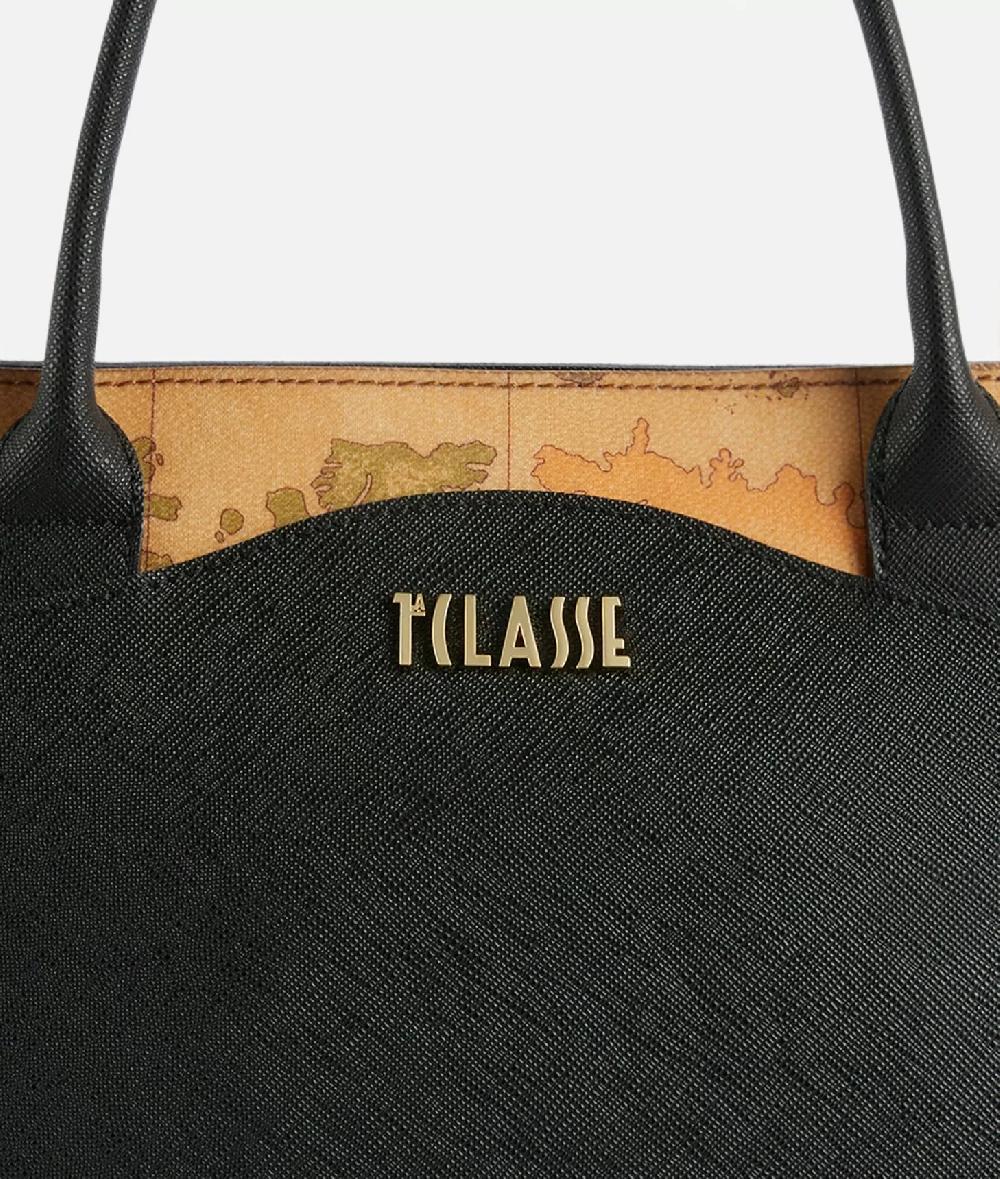 Alviero Martini 1a Classe Digital City Borsa A Mano Grande Con Tracolla Nera