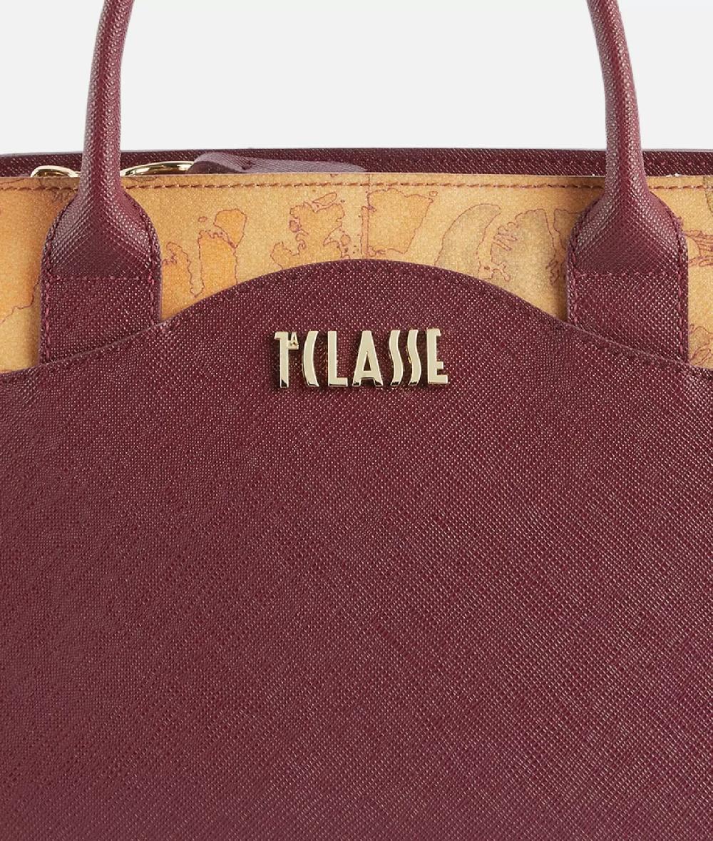 Alviero Martini 1a Classe Digital City Borsa A Mano Piccola Con Tracolla Burgundy
