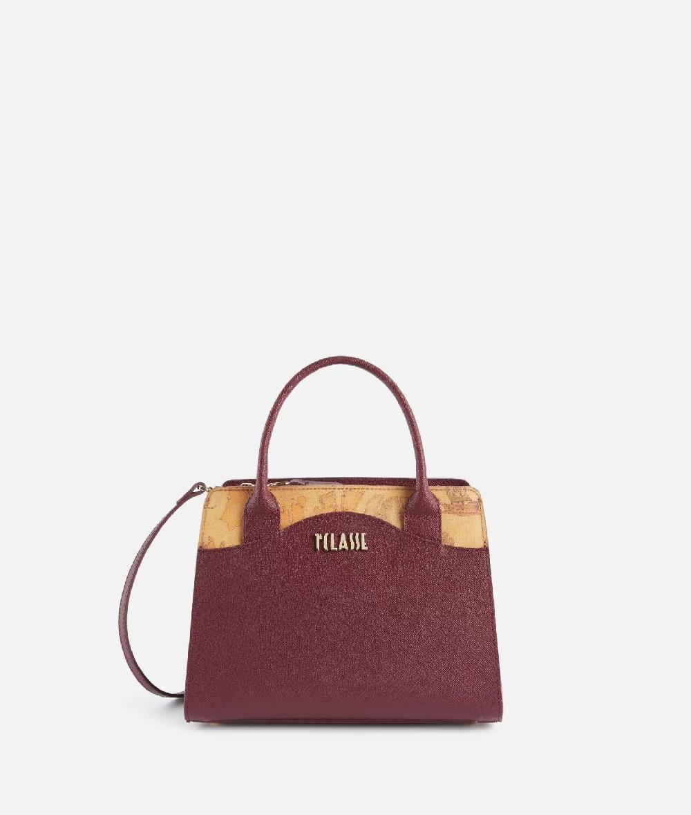 Alviero martini 1a classe Digital City borsa a mano piccola con tracolla Burgundy