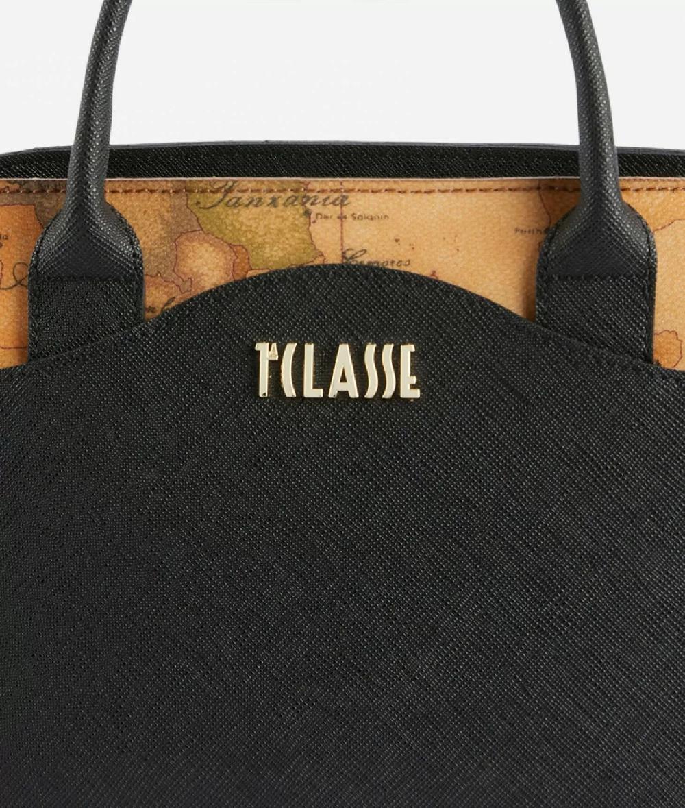 Alviero Martini 1a Classe Digital City Borsa A Mano Piccola Con Tracolla Nera