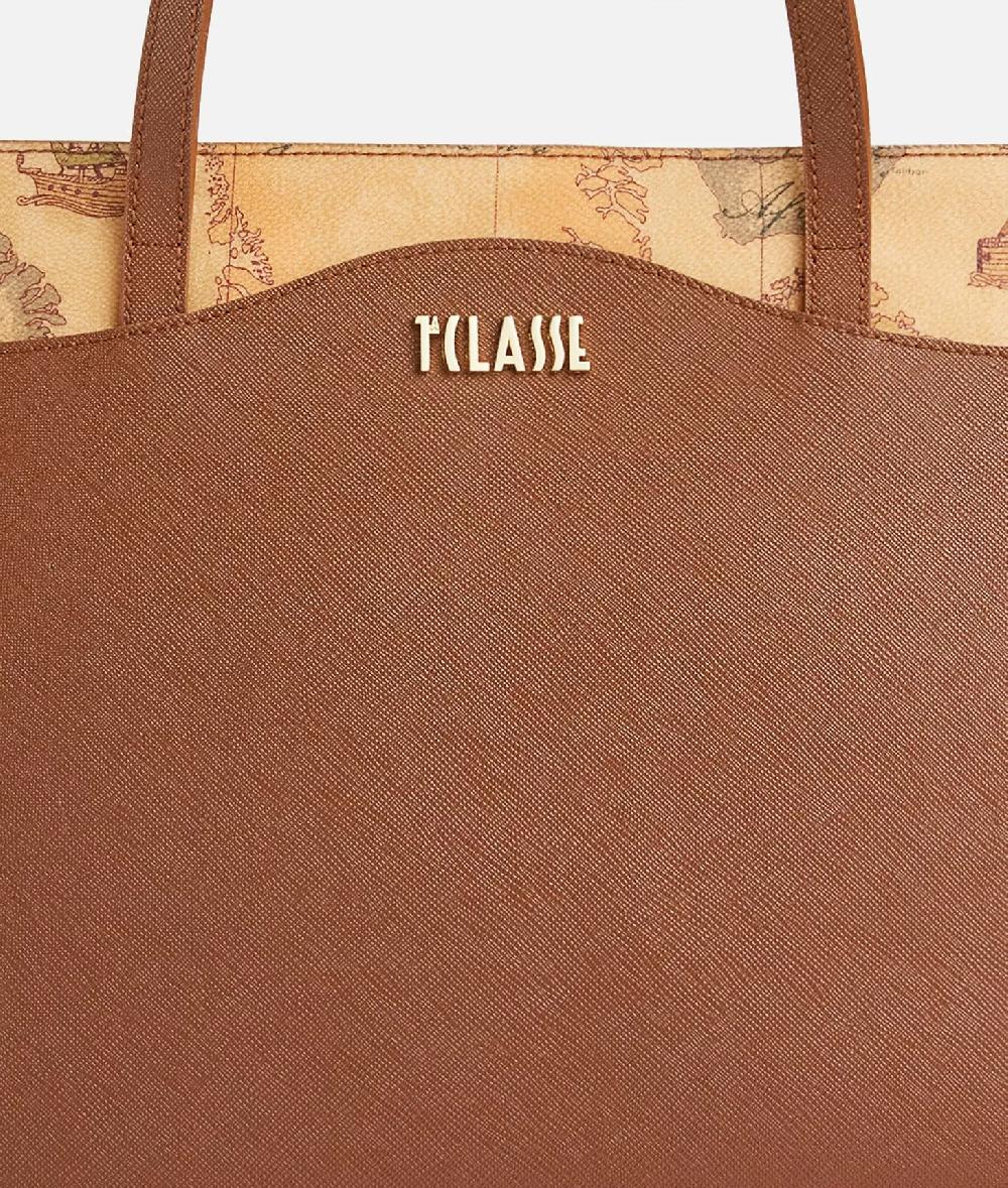 Alviero Martini 1a Classe Digital City Borsa Shopping Grande Castagna