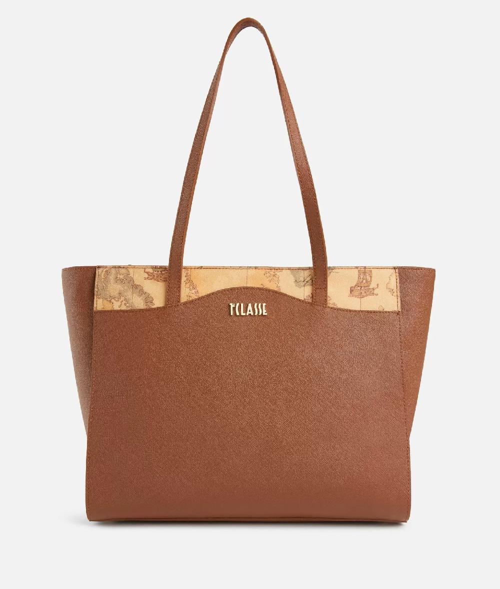 Alviero martini 1a classe Digital City borsa shopping grande Castagna