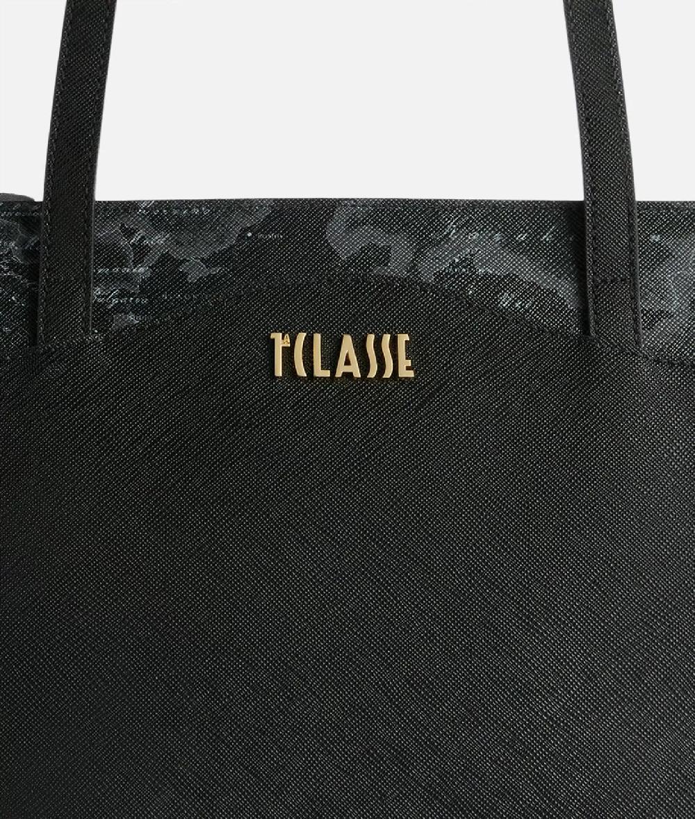 Alviero Martini 1a Classe Digital City Borsa Shopping Grande Con Inserto Geo Night