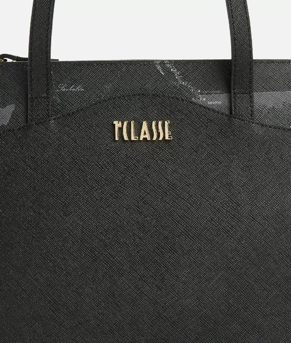 Alviero Martini 1a Classe Digital City Borsa Shopping Media Con Inserto Geo Night