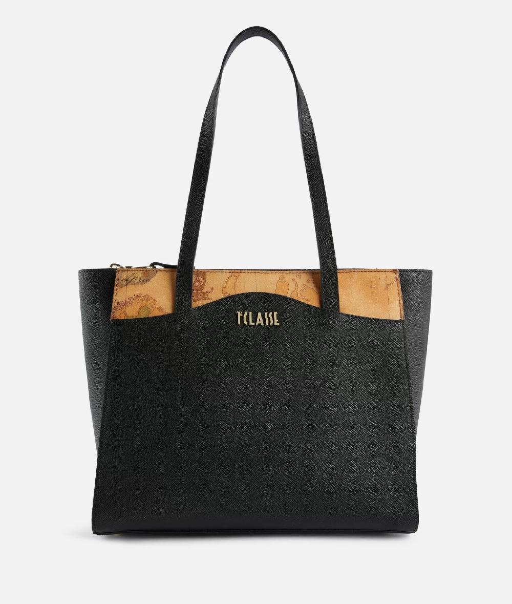 Alviero martini 1a classe Digital City borsa shopping media Nera