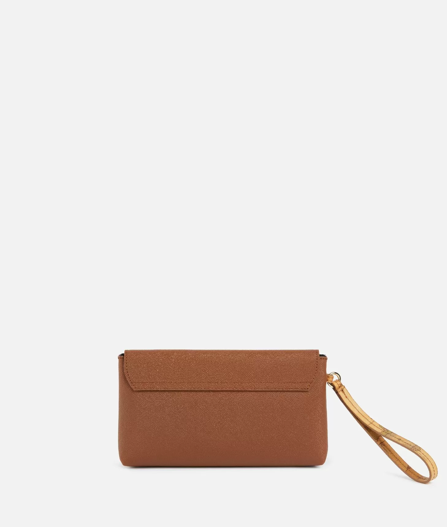 Alviero Martini 1a Classe Digital City Pochette Con Patta E Polsiera Castagna