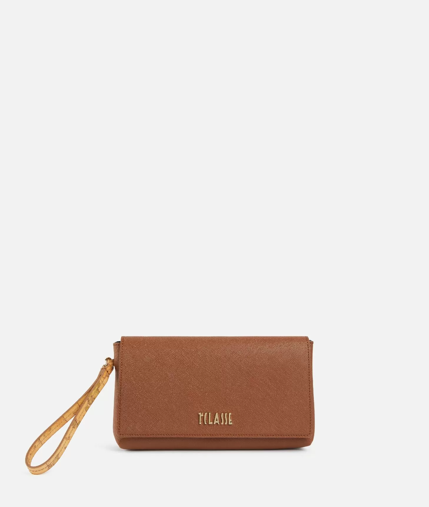 Alviero martini 1a classe Digital City pochette con patta e polsiera Castagna