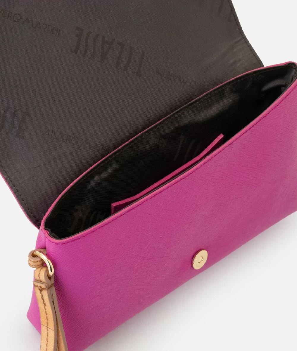 Alviero Martini 1a Classe Digital City Pochette Con Patta E Polsiera Ciclamino