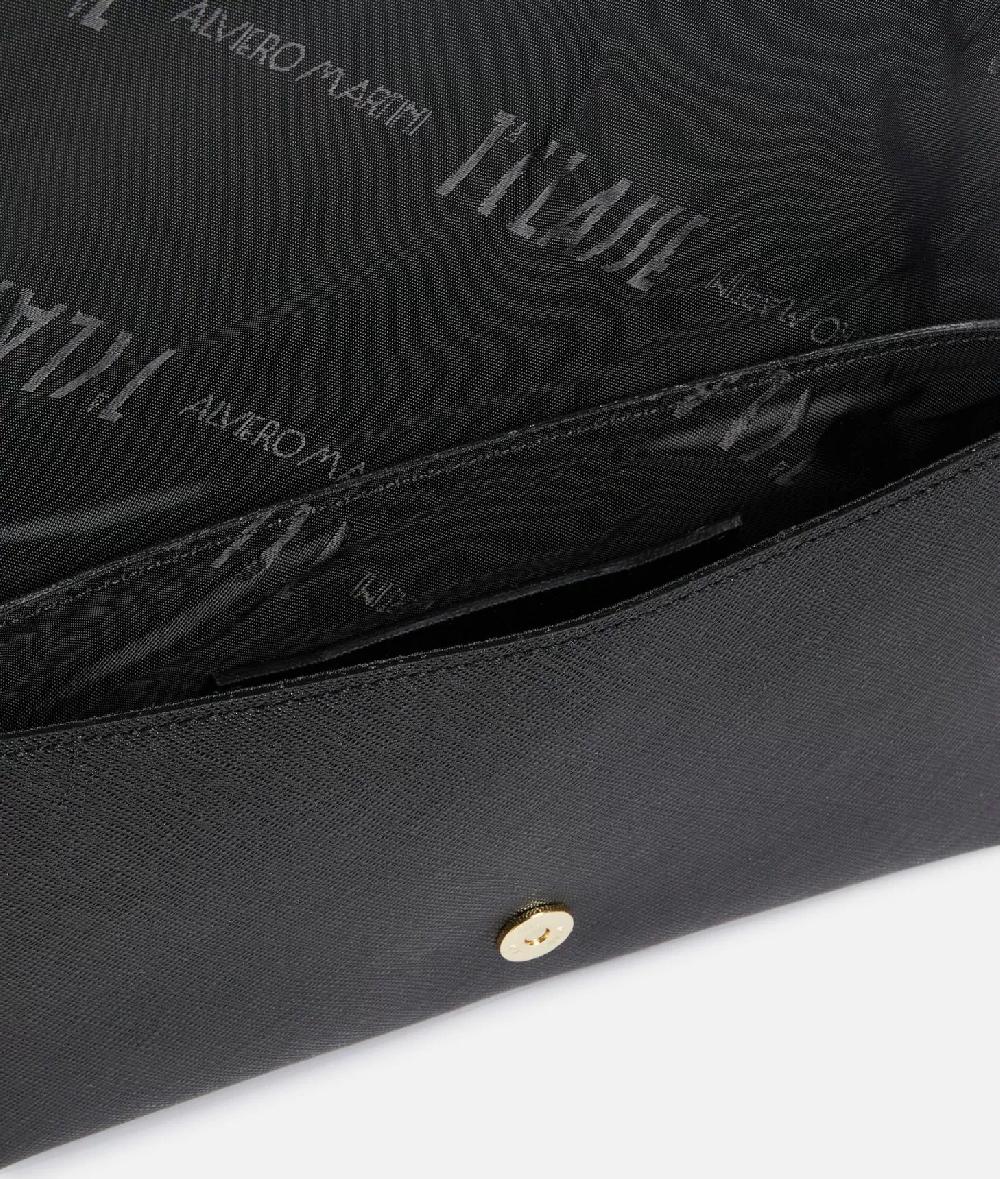 Alviero Martini 1a Classe Digital City Pochette Con Patta E Polsiera Nera