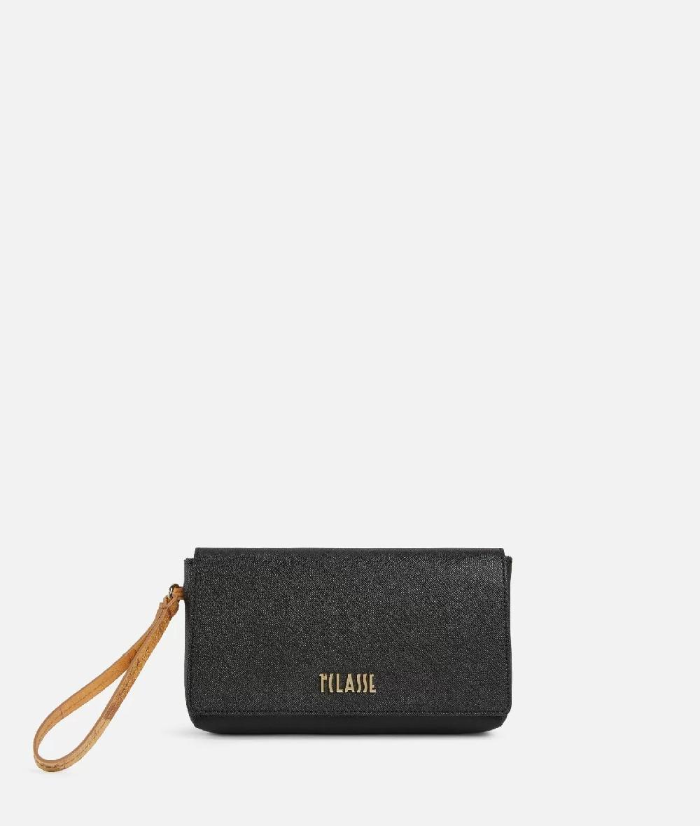 Alviero martini 1a classe Digital City pochette con patta e polsiera Nera