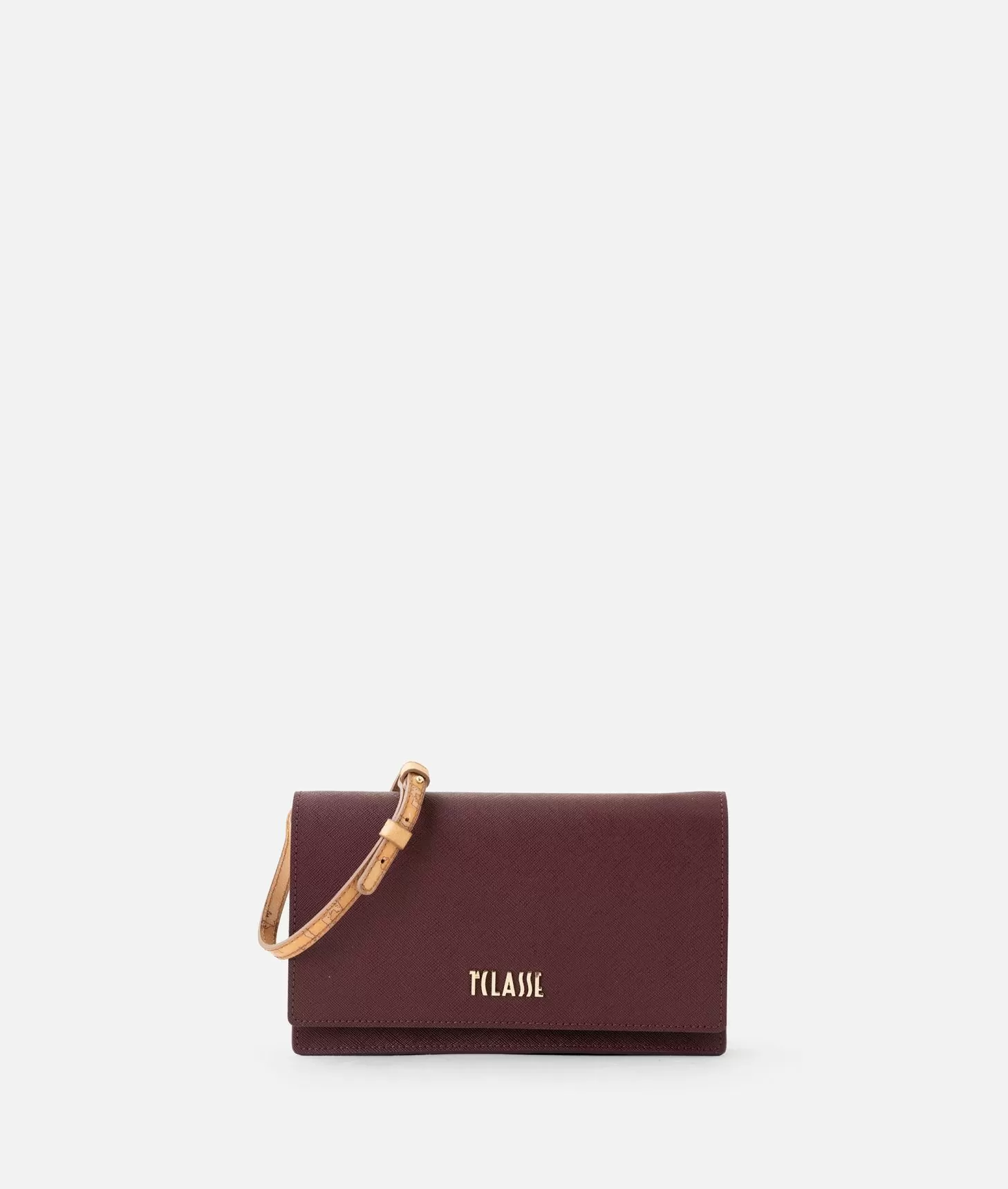 Alviero martini 1a classe Digital City pochette con patta e tracolla Burgundy