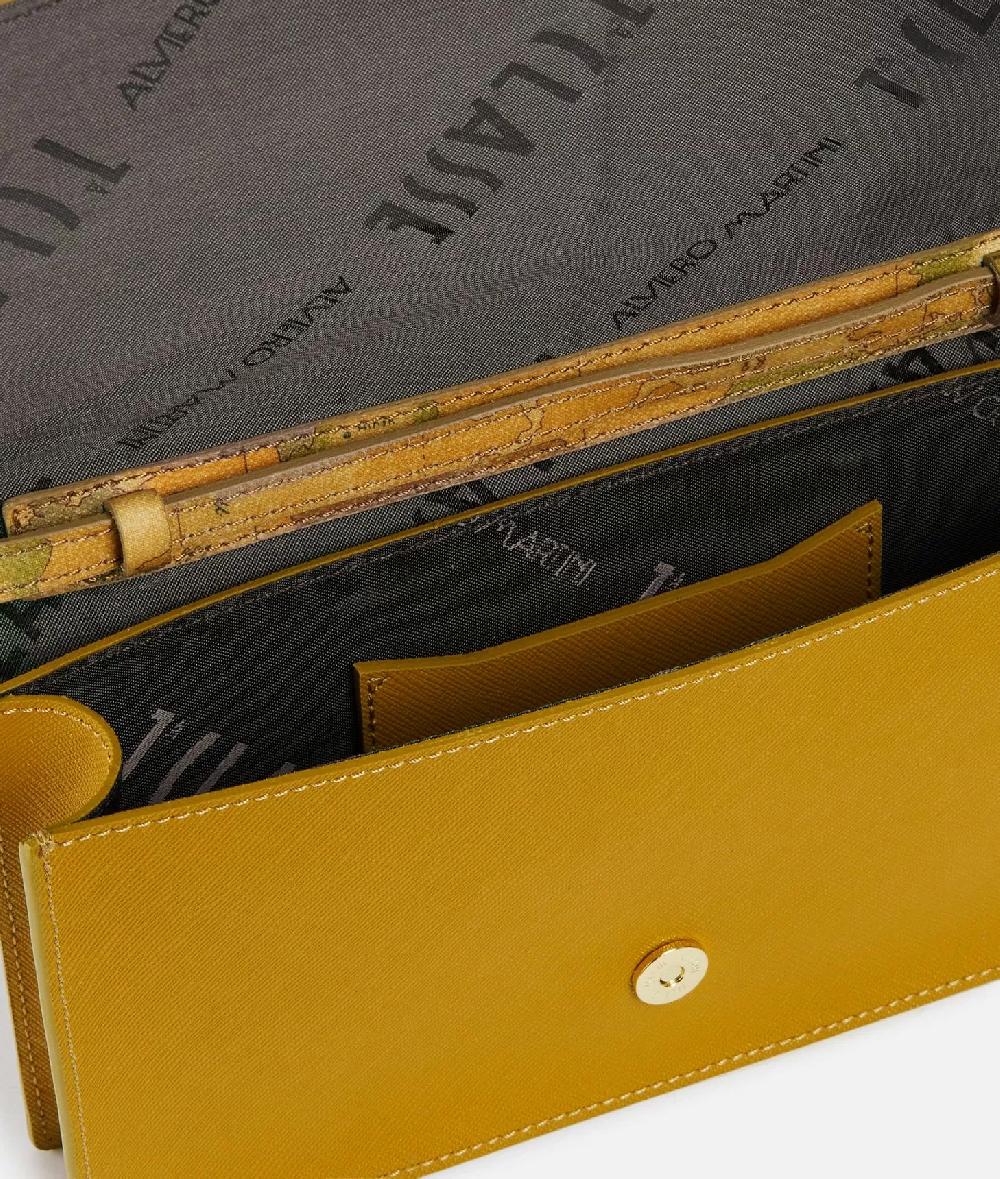 Alviero Martini 1a Classe Digital City Pochette Con Patta E Tracolla Olio
