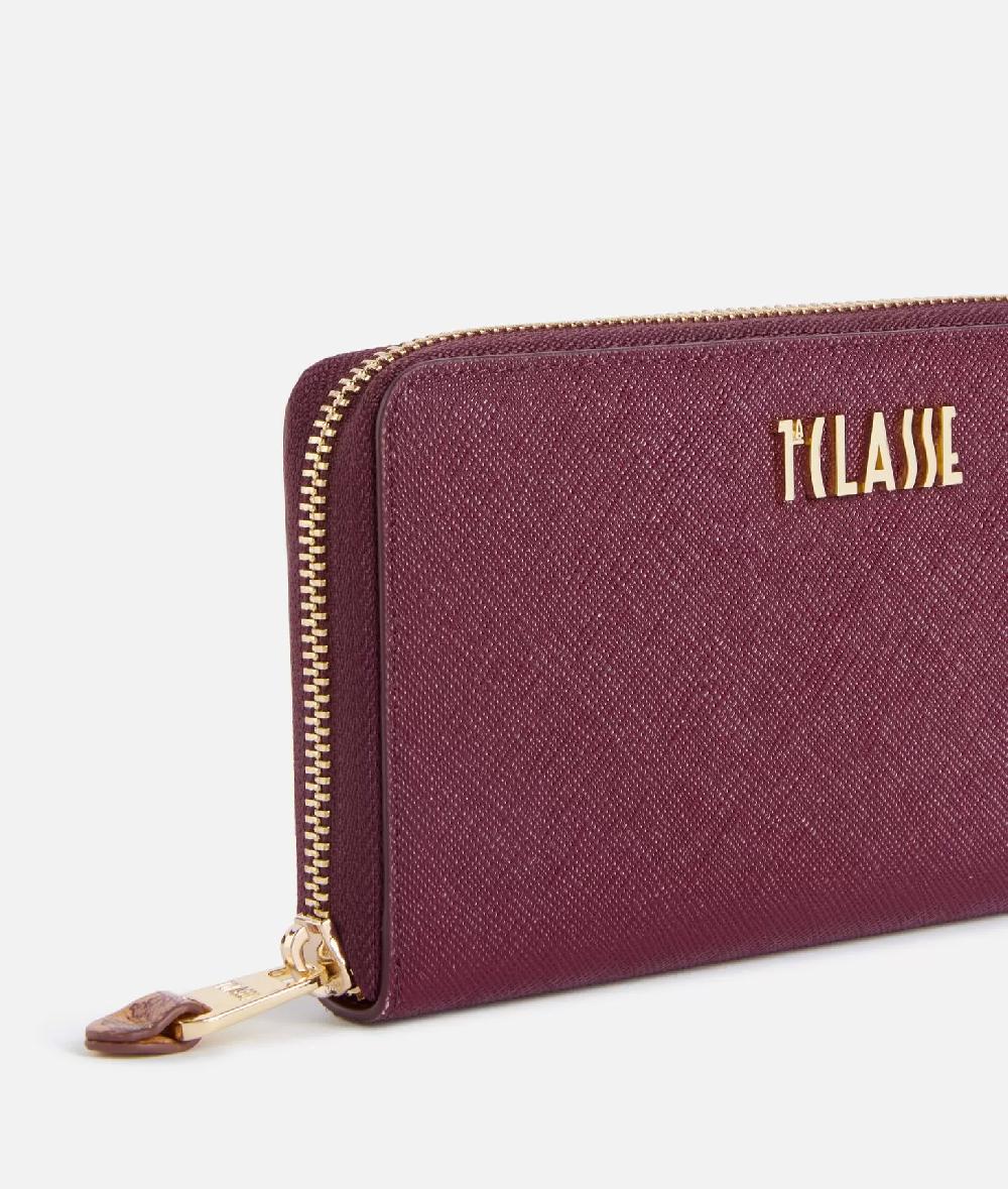 Alviero Martini 1a Classe Digital City Portafoglio Zip Around Burgundy