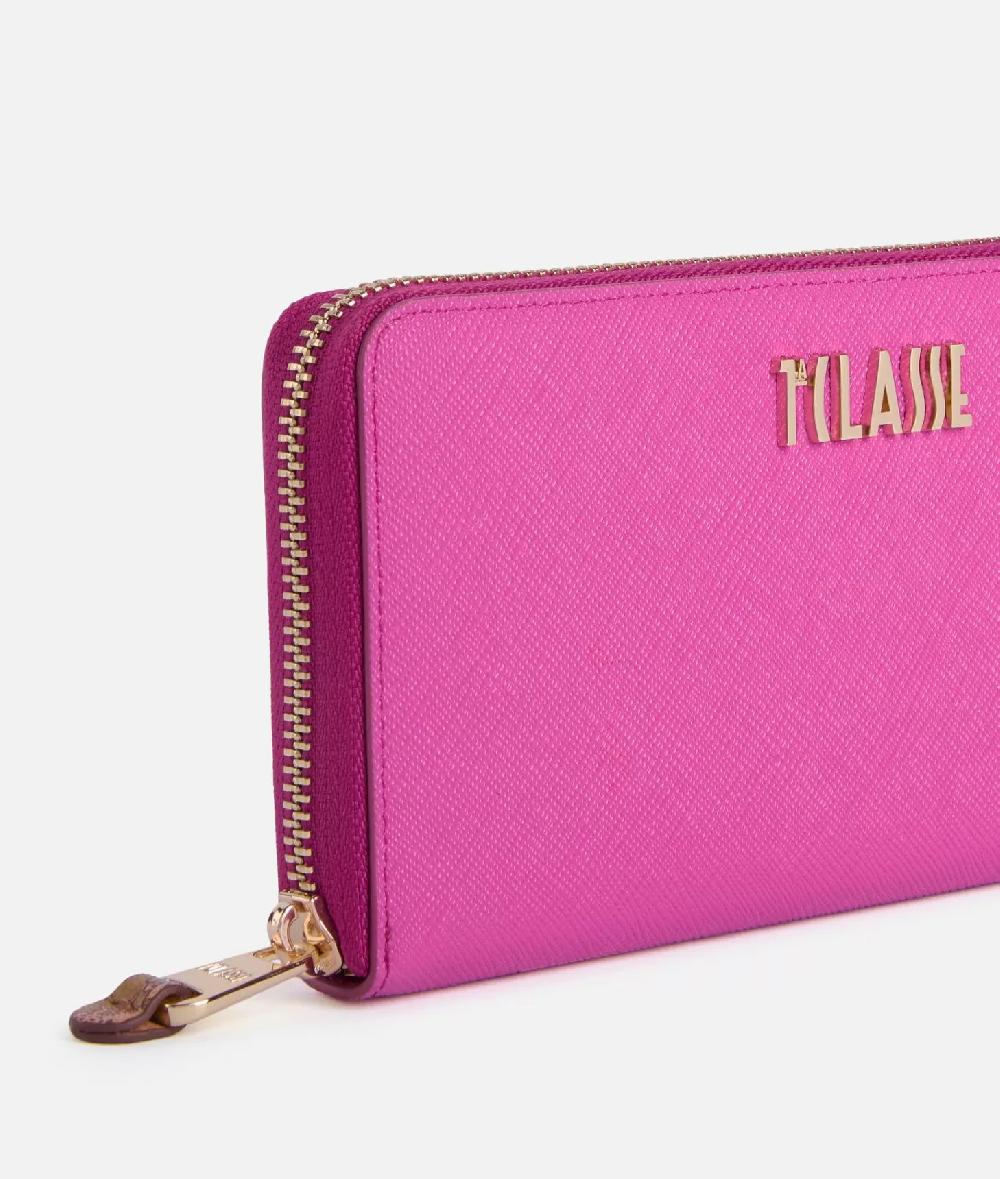 Alviero Martini 1a Classe Digital City Portafoglio Zip Around Ciclamino