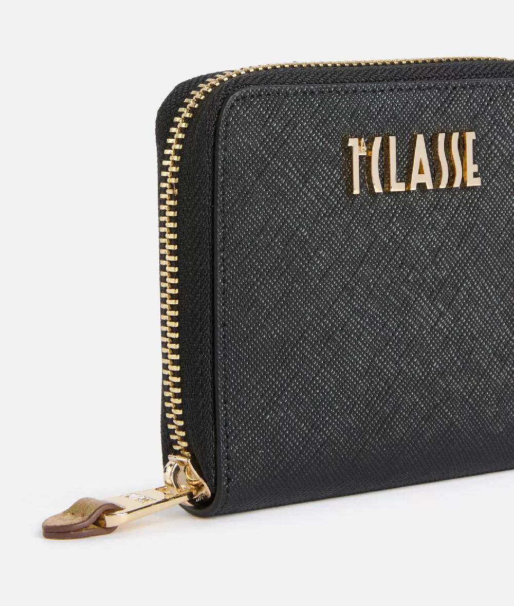 Alviero Martini 1a Classe Digital City Portafoglio Zip Around Piccolo Nero