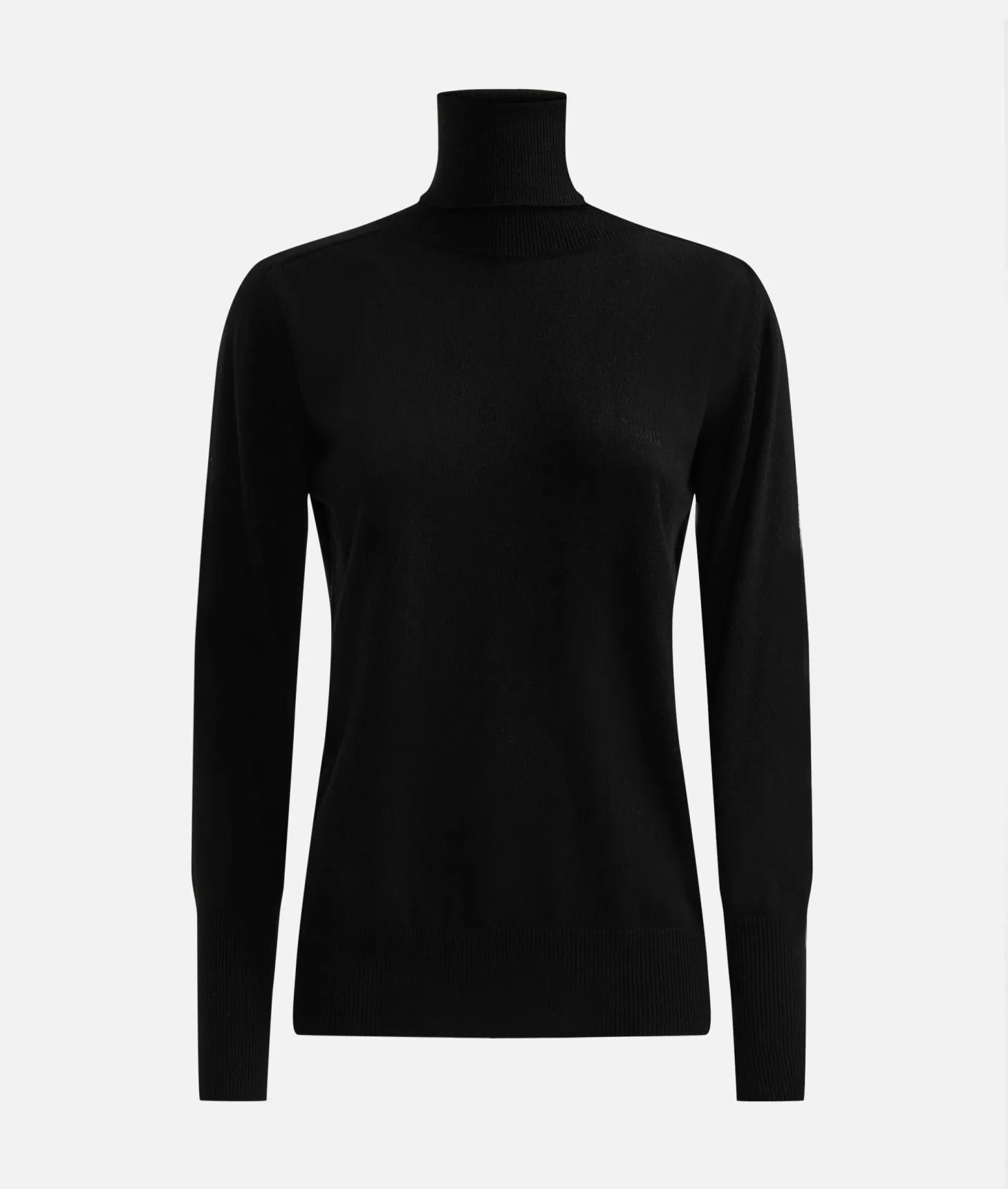 Alviero Martini 1a Classe Dolcevita Basic In Filato Misto Cashmere Nero