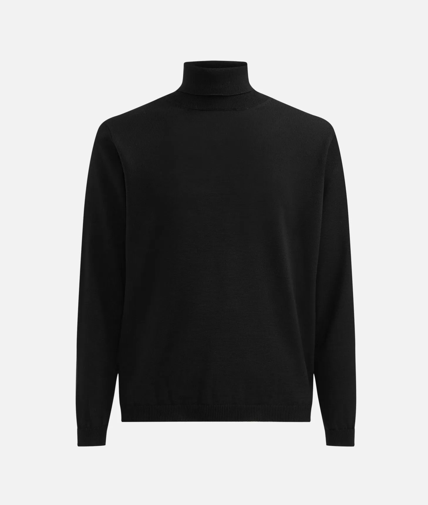 Alviero Martini 1a Classe Dolcevita In Filato Misto Lana Con Toppe Geo Classic Nero