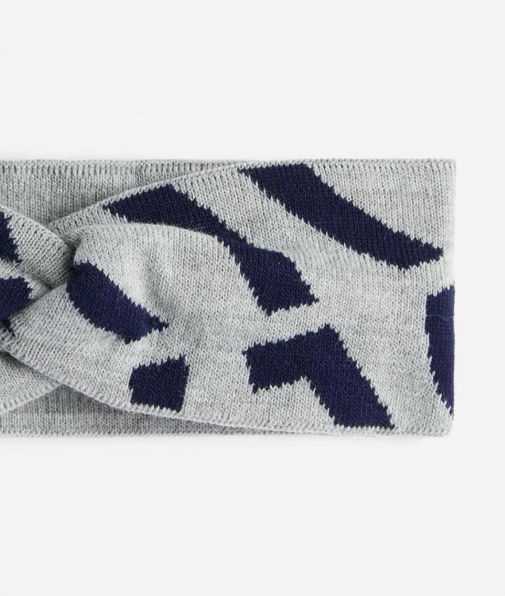 Alviero Martini 1a Classe Fascia Per Capelli Con Logo 1C Blu Zaffiro