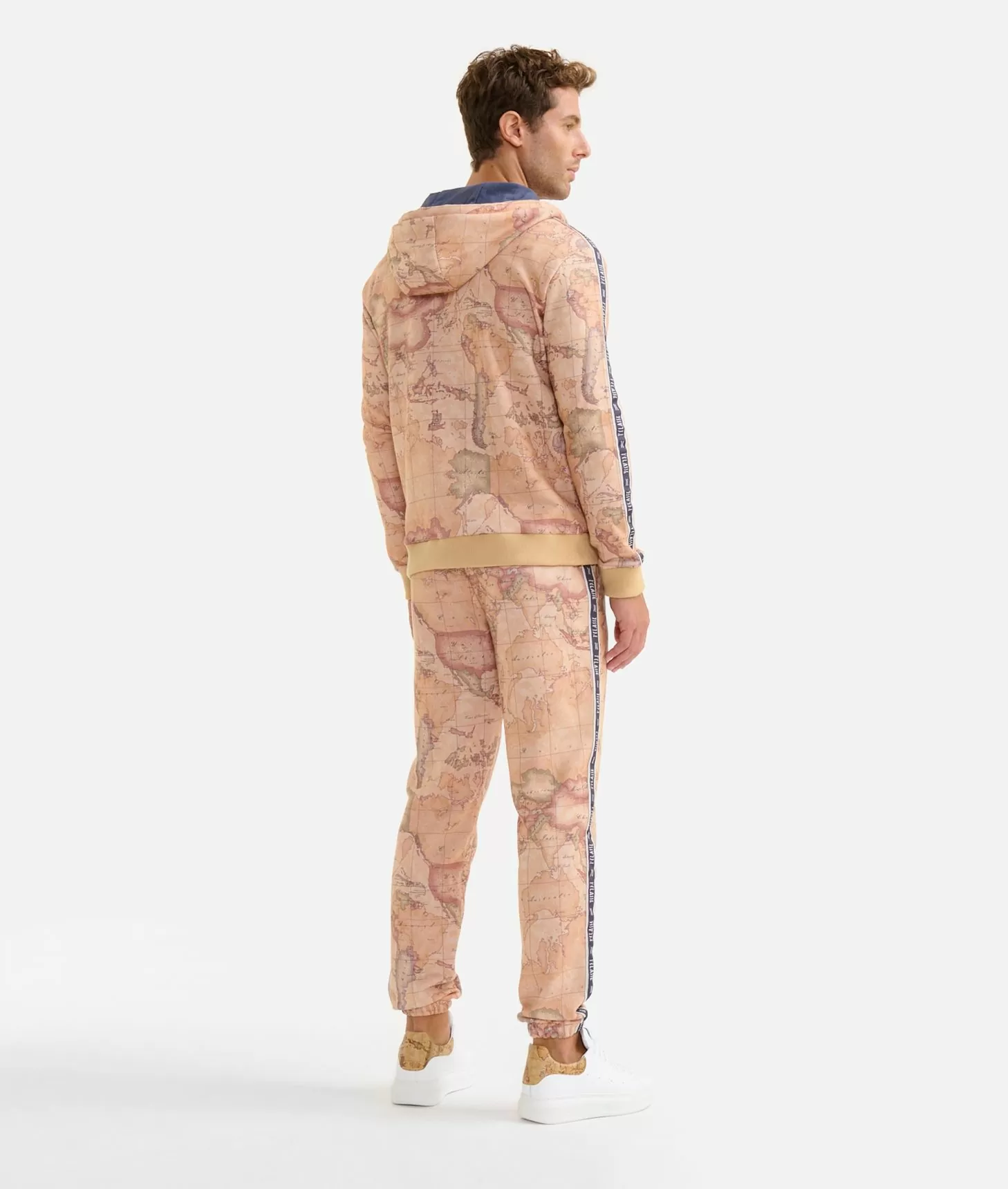 Alviero Martini 1a Classe Felpa Con Zip E Loghi Geo Classic