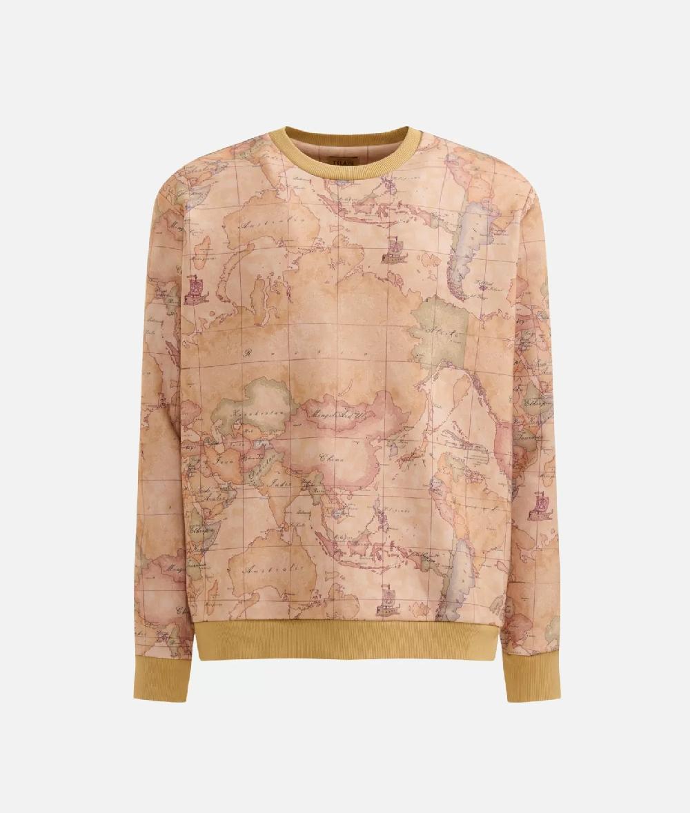 Alviero martini 1a classe Felpa girocollo con loghi Geo Classic