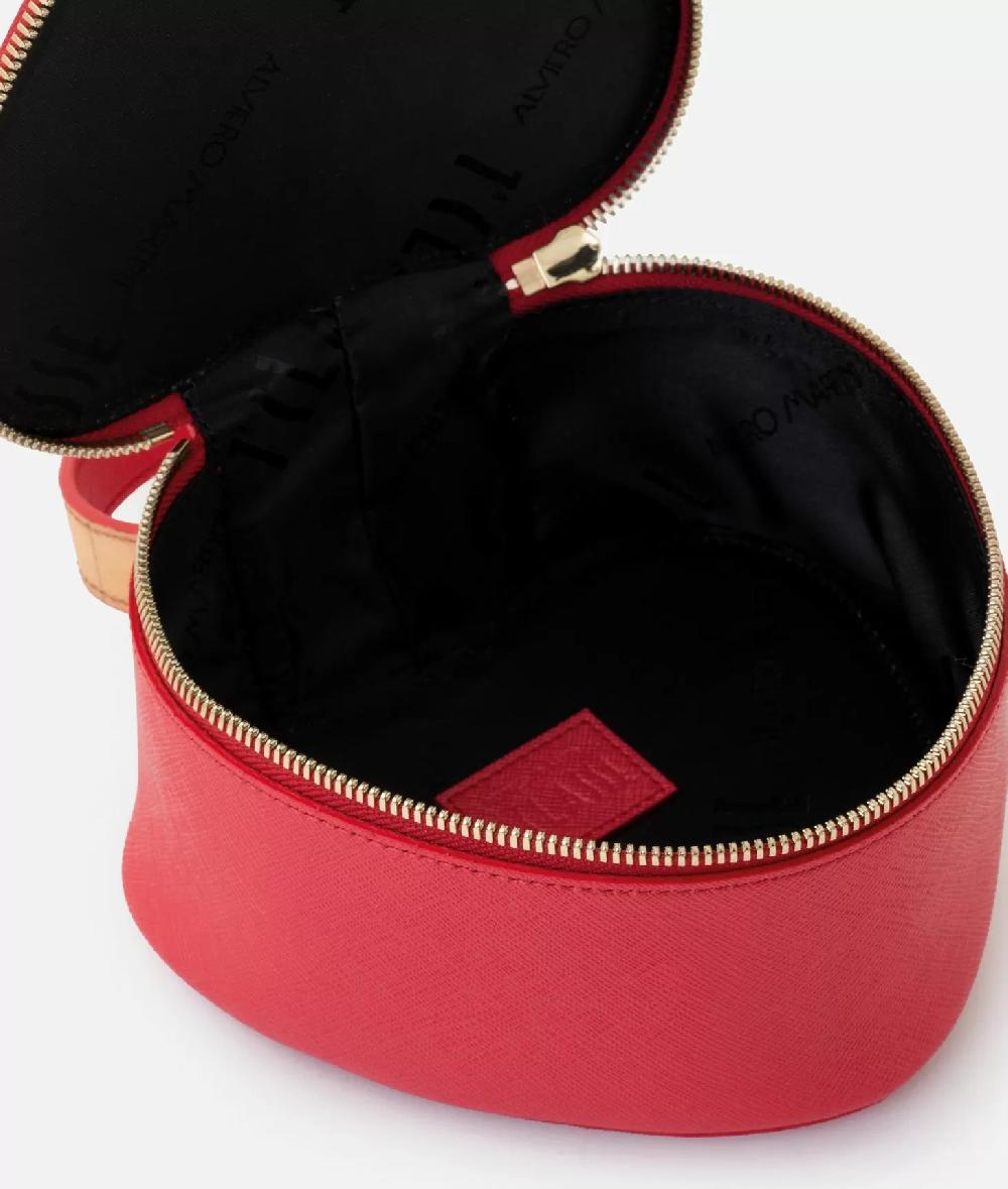 Alviero Martini 1a Classe Flying City Beauty Case A Cuore Rosso Perlato