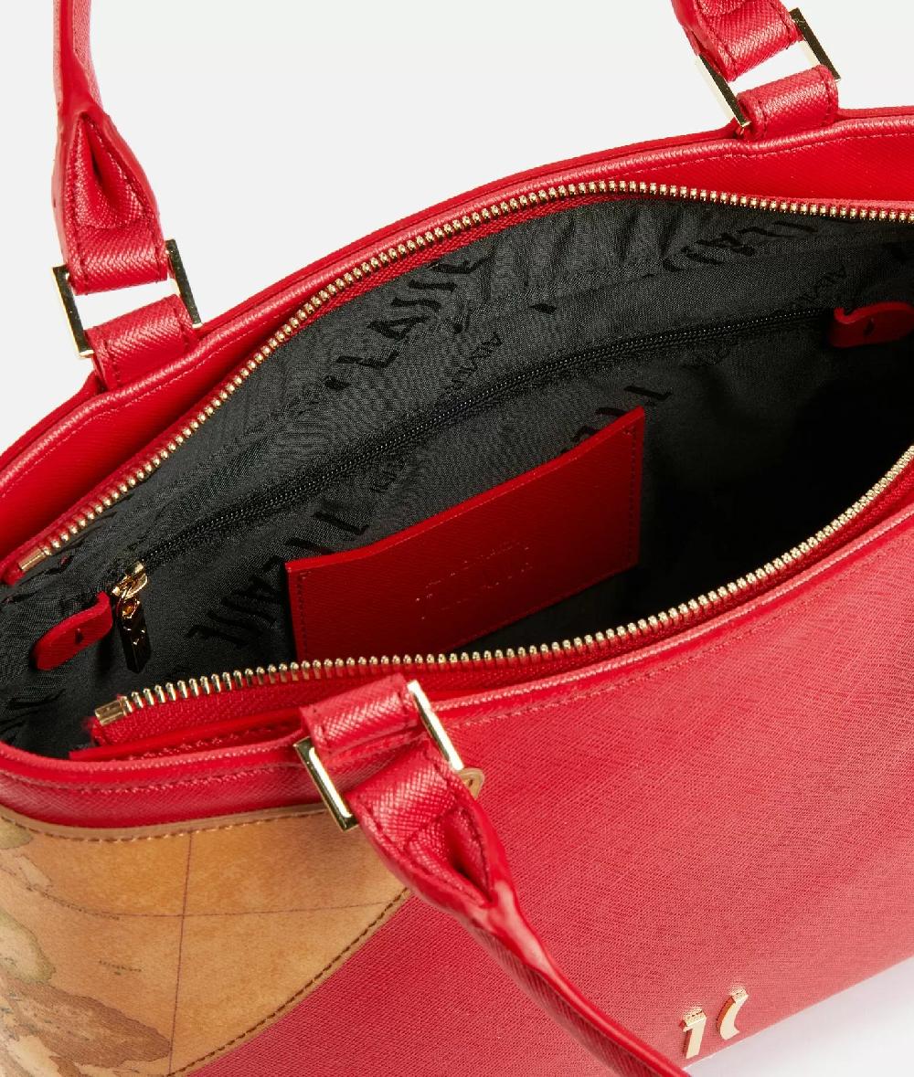 Alviero Martini 1a Classe Flying City Borsa A Mano Con Tracolla Rosso Perlato