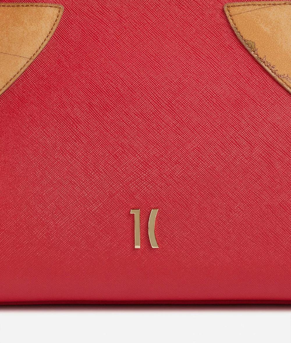 Alviero Martini 1a Classe Flying City Borsa A Mano Con Tracolla Rosso Perlato