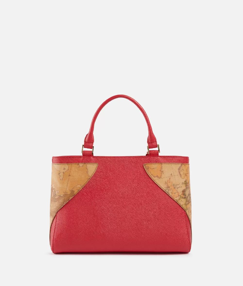 Alviero Martini 1a Classe Flying City Borsa A Mano Con Tracolla Rosso Perlato